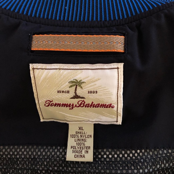Golf⛳️Tommy🌴Bahama Men’s Driving Golf Sports Half Zip Vest Windbreaker EUC🐬 - Picture 11 of 11